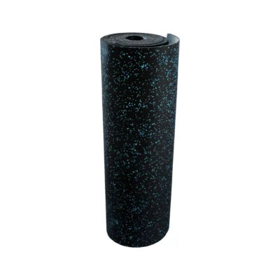 ROLLO DE CAUCHO (NEGRO CON PUNTOS AZULES)